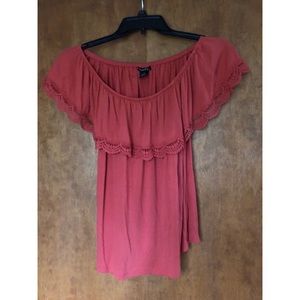 Rue21 Off the shoulder blouse coral